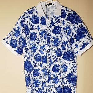 SSLR brand size XL men's Hawaiian print shirt NWT